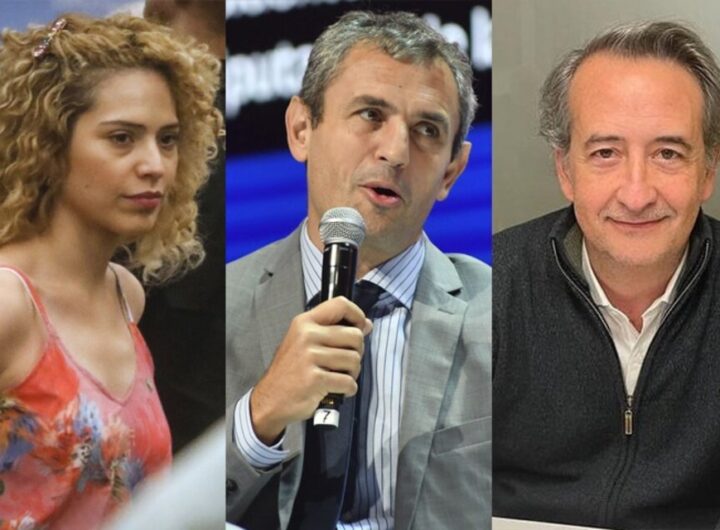 Lourdes Arrieta, Martín Mene y Nicolás Mayoraz.