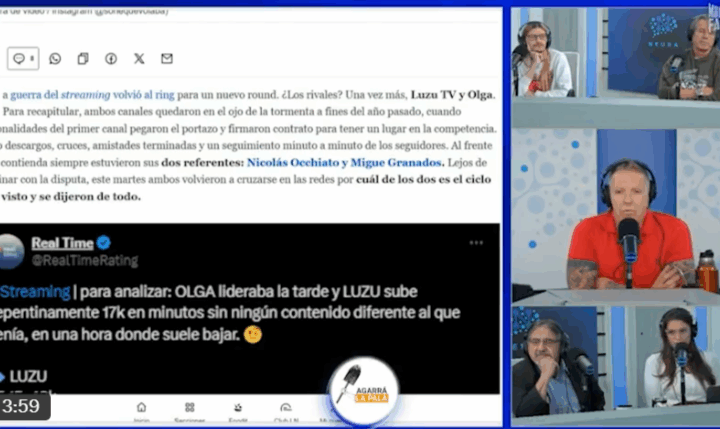 Alejandro Fantino en su programa criticando a Migue Granados y denunciando bots contra Neura