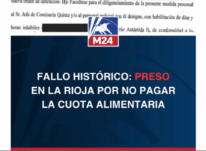 riojano preso cuota alimentaria