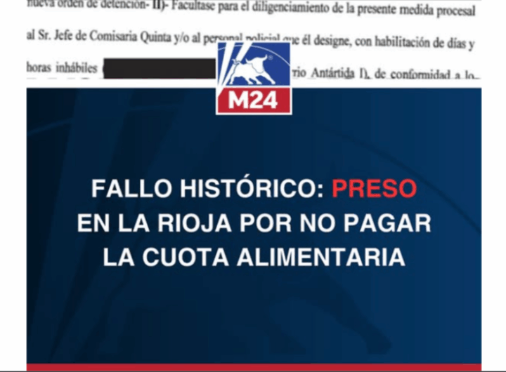riojano preso cuota alimentaria